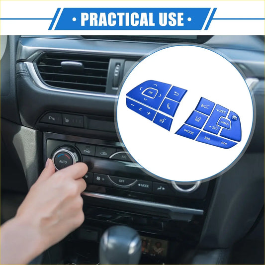 13 x Steering Wheel Switch Button Covers for Toyota Highlander - Electrical