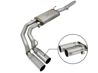 aFe Rebel Series 2.5" 409 Stainless Steel Cat-Back Exhaust System (Wrangler JK Unlimited 07-18)
