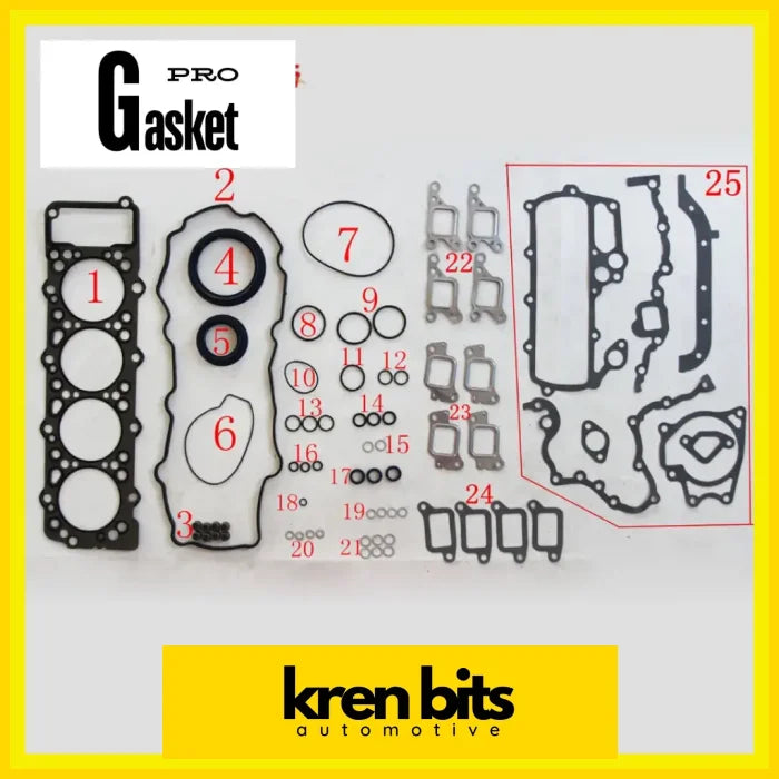4M40A 4M40AT 4M40 4M40T MITSUBISHI PAJERO Canter 35 CANTER 2.8 Set Engine Engine Gasket Kren Bits