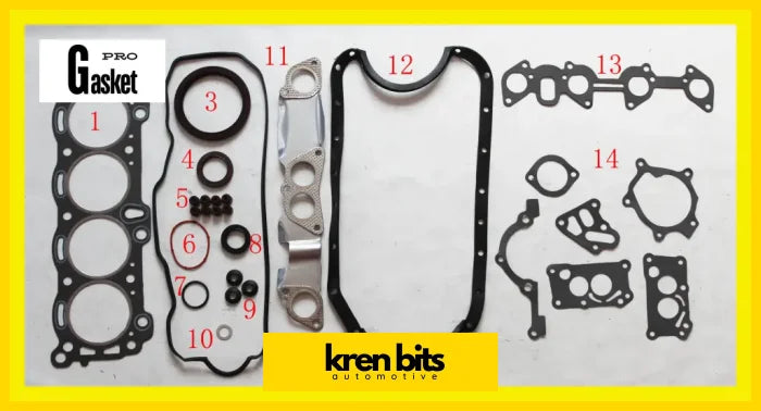 4ZC1 ISUZU PIAZZA 2.0L Engine Set Engine Gasket 50109600 Kren Bits
