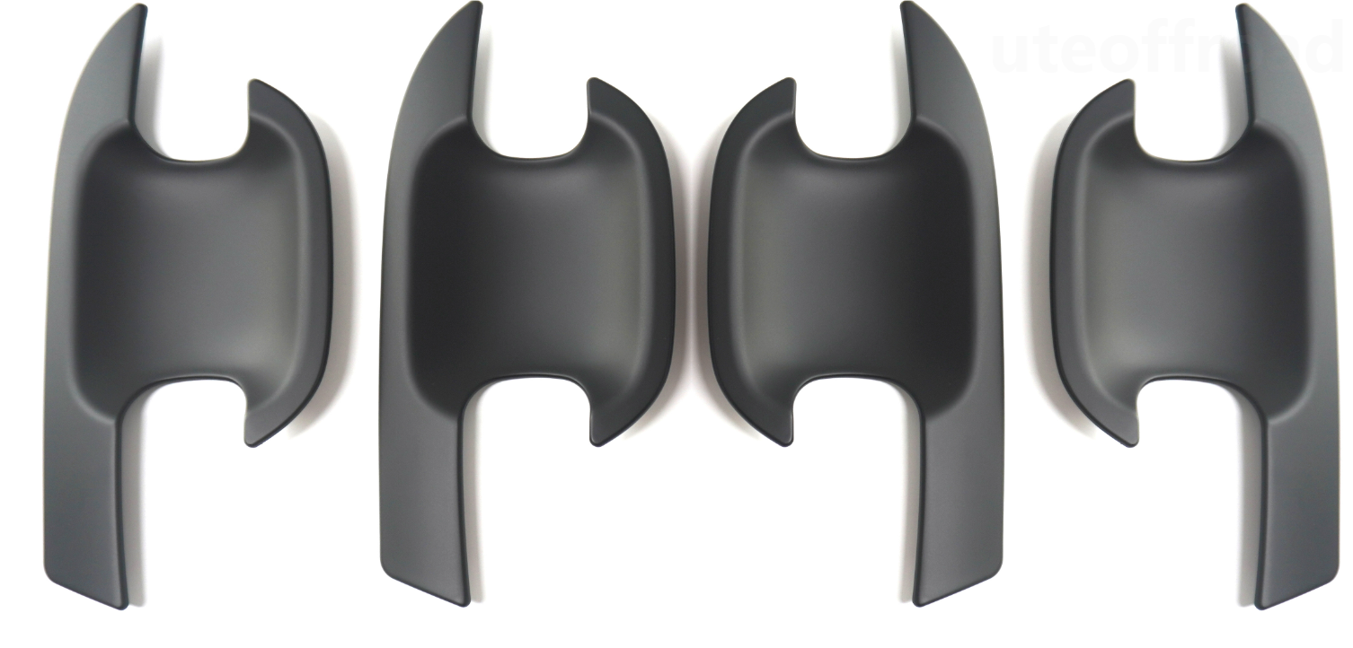 Matte Black Door Bowl Inserts for Ford Ranger 2022 4‑Piece