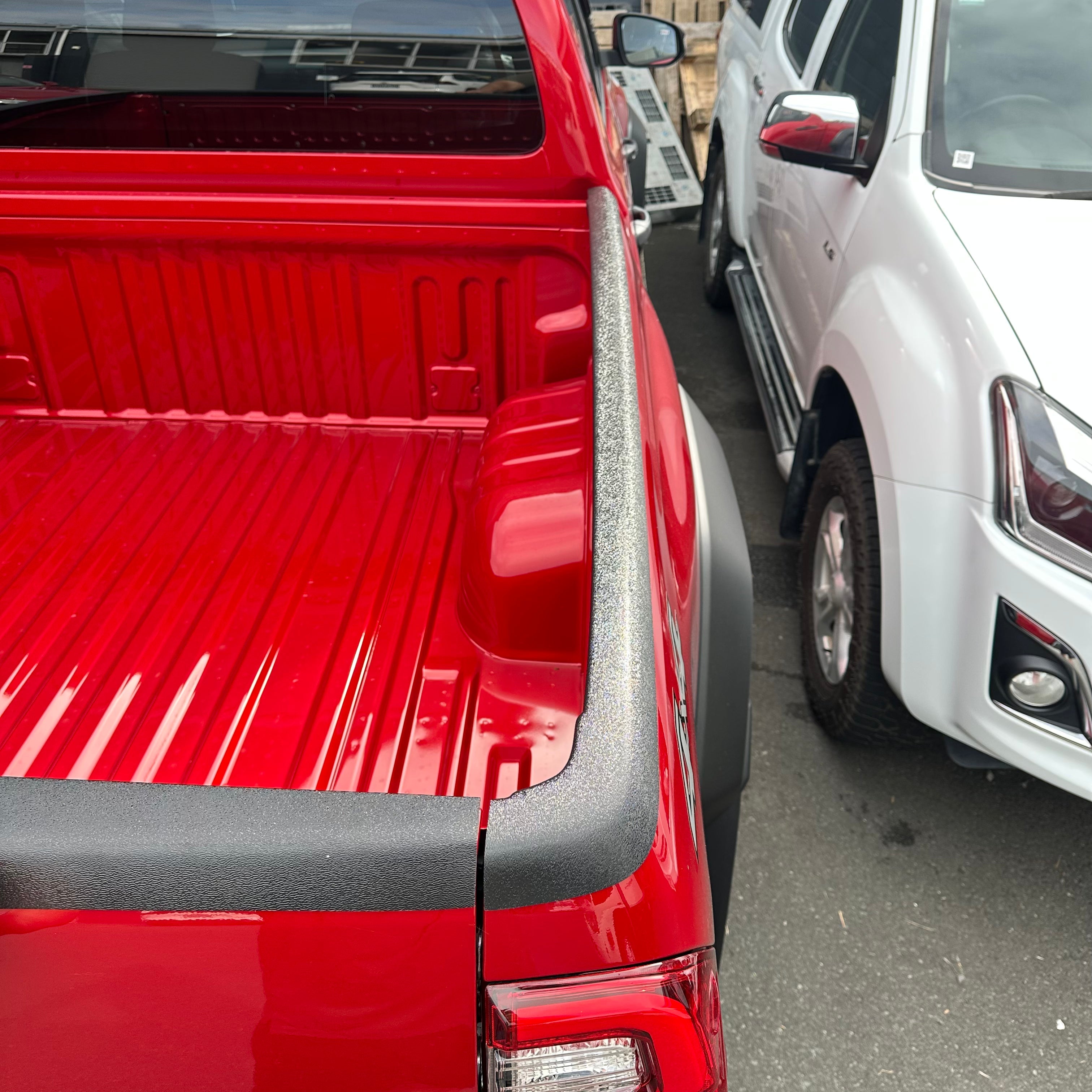 Bedside Rail Covers-3 Piece Set Toyota Hilux 2021+ Textured Black