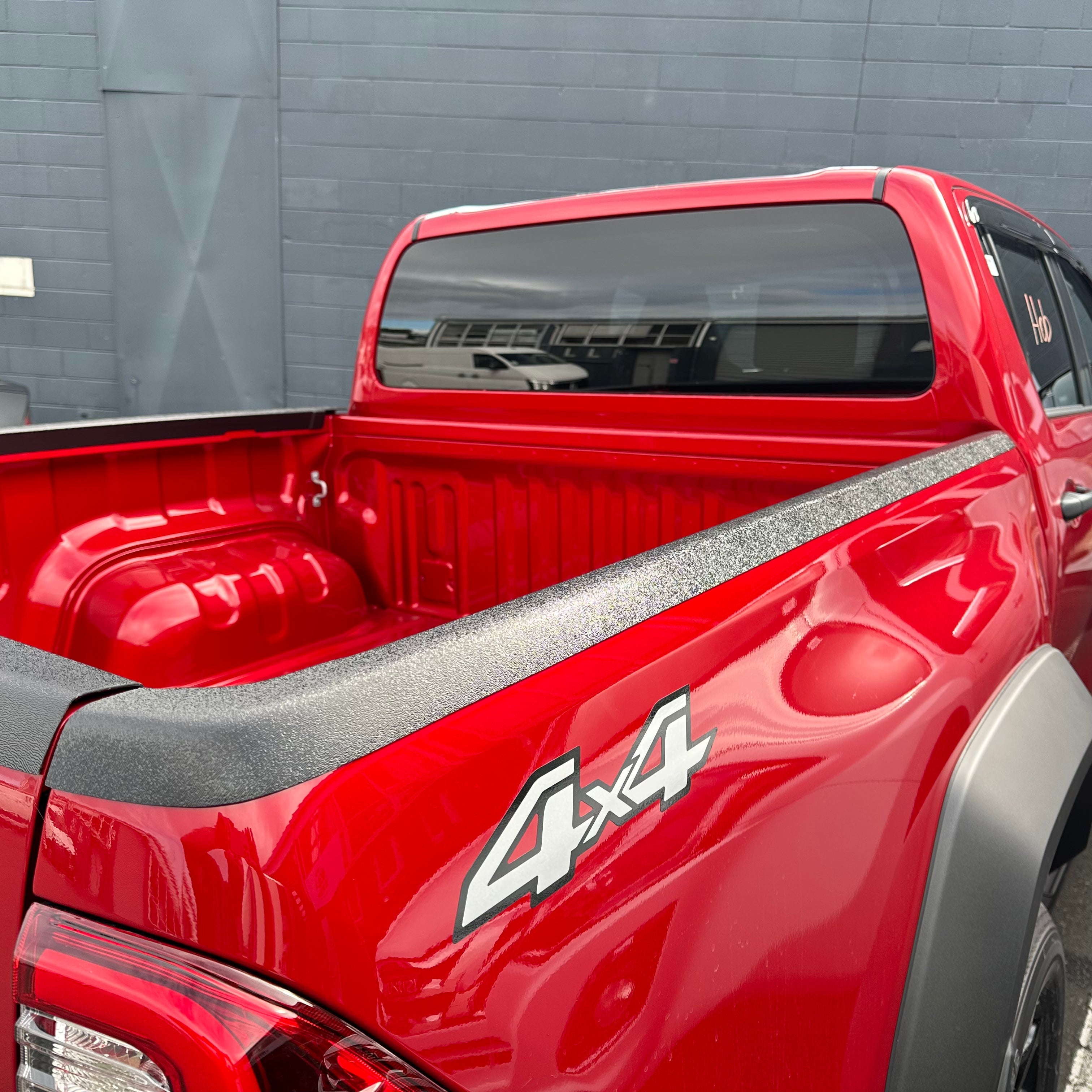 Bedside Rail Covers-3 Piece Set Toyota Hilux 2021+ Textured Black