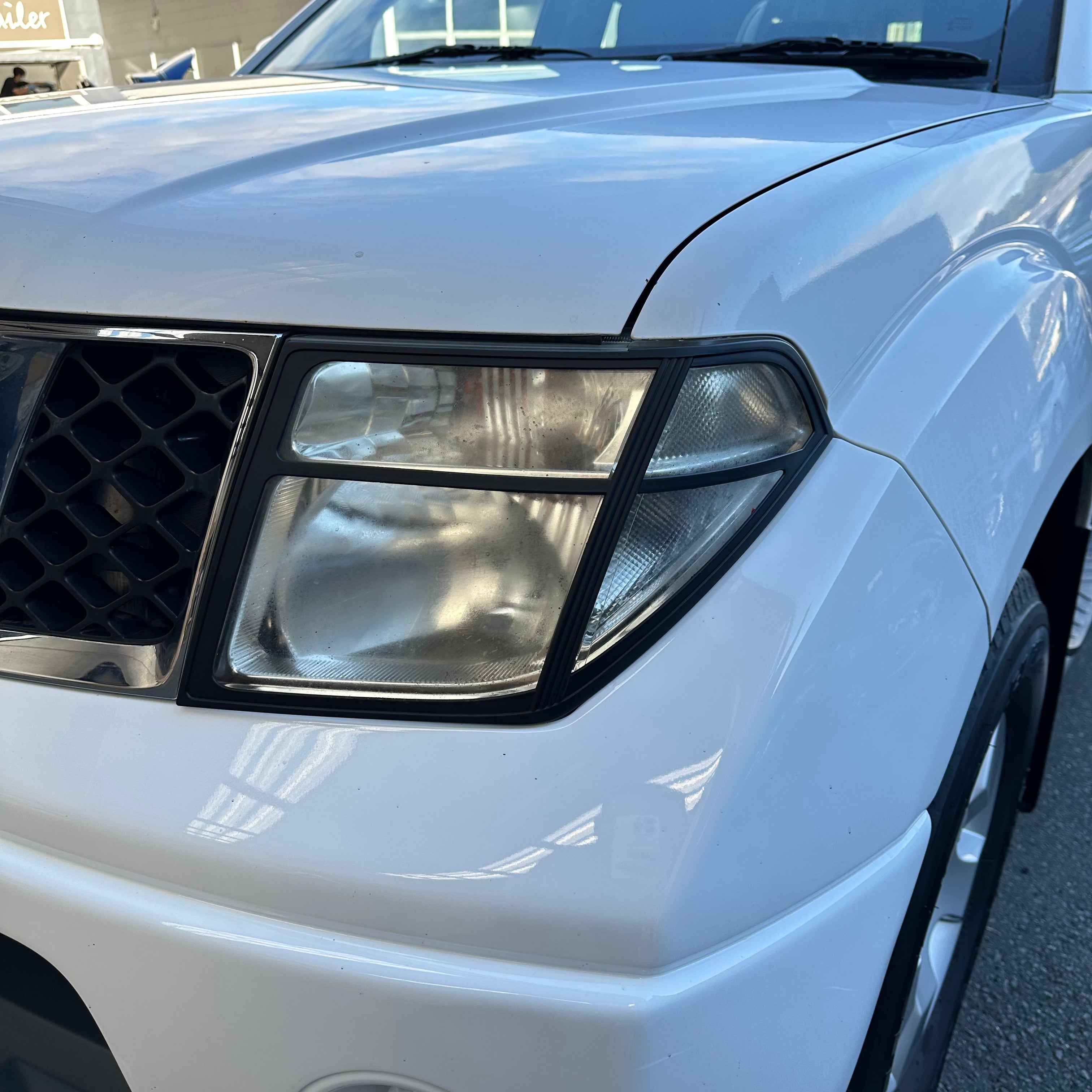 Headlight Covers Nissan Navara D40 2005-2015 Matte Black Thai model