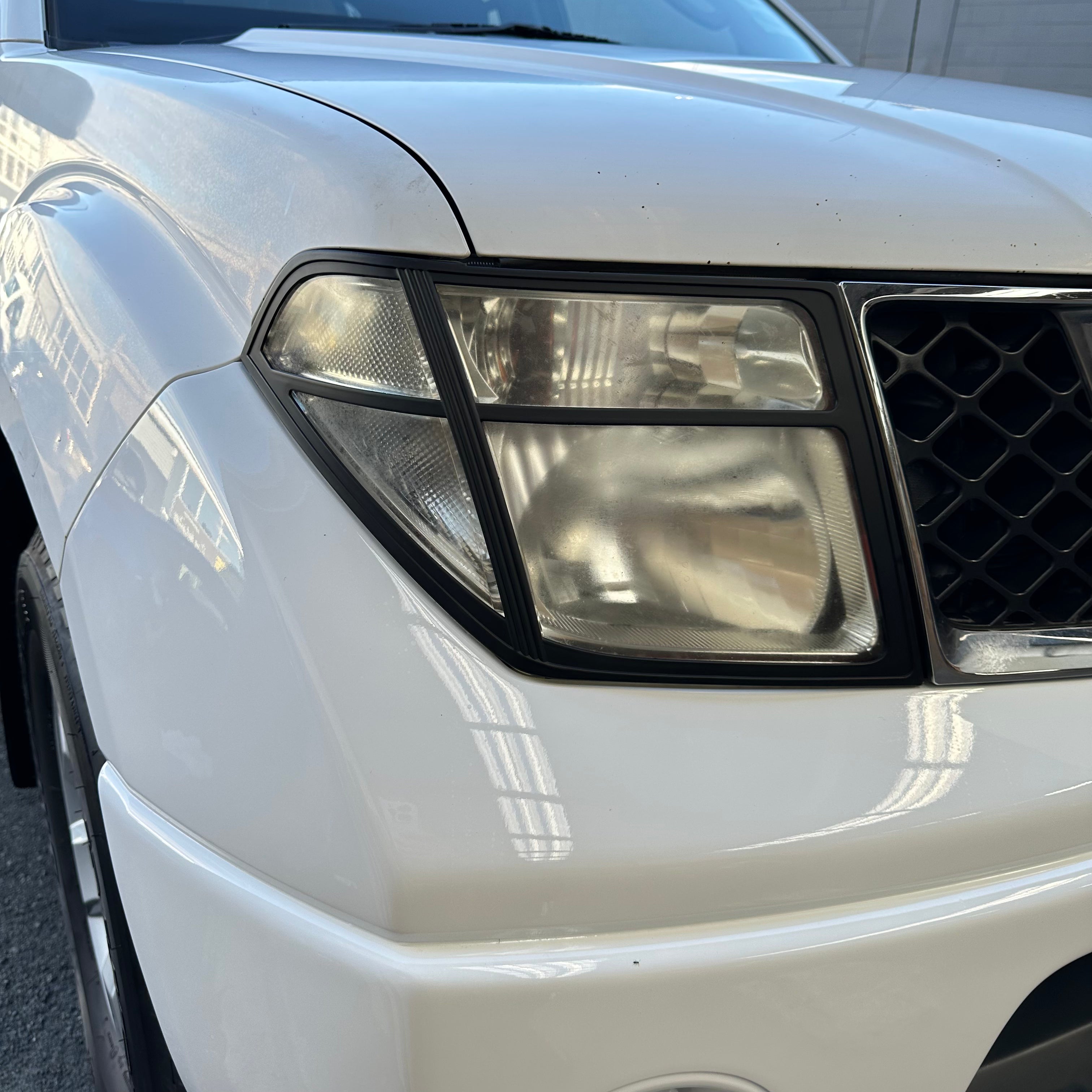 Headlight Covers Nissan Navara D40 2005-2015 Matte Black Thai model