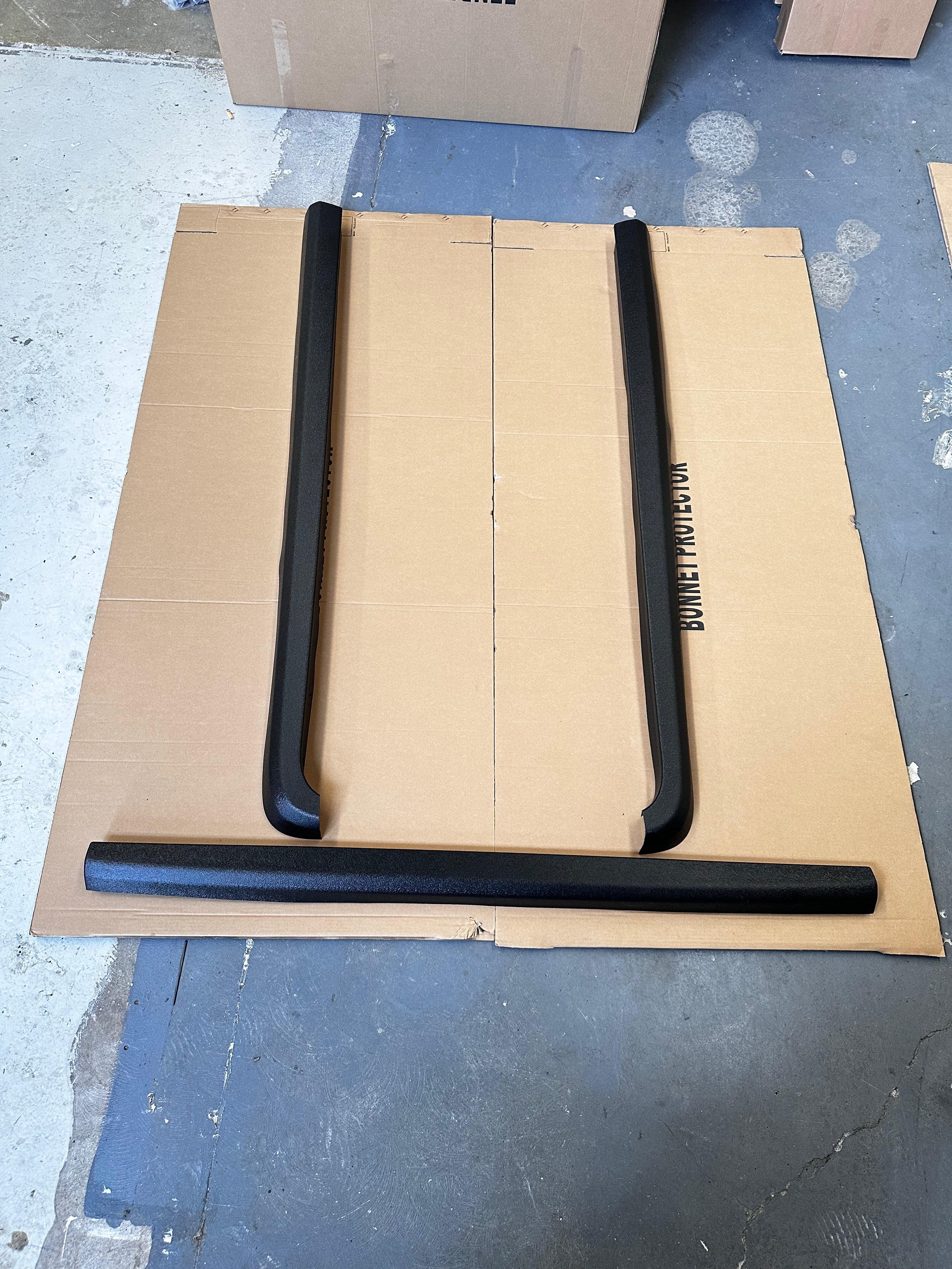 Bedside Rail Covers-3 Piece Set Ford Ranger PX1/2/3 2012-2021 Textured Black