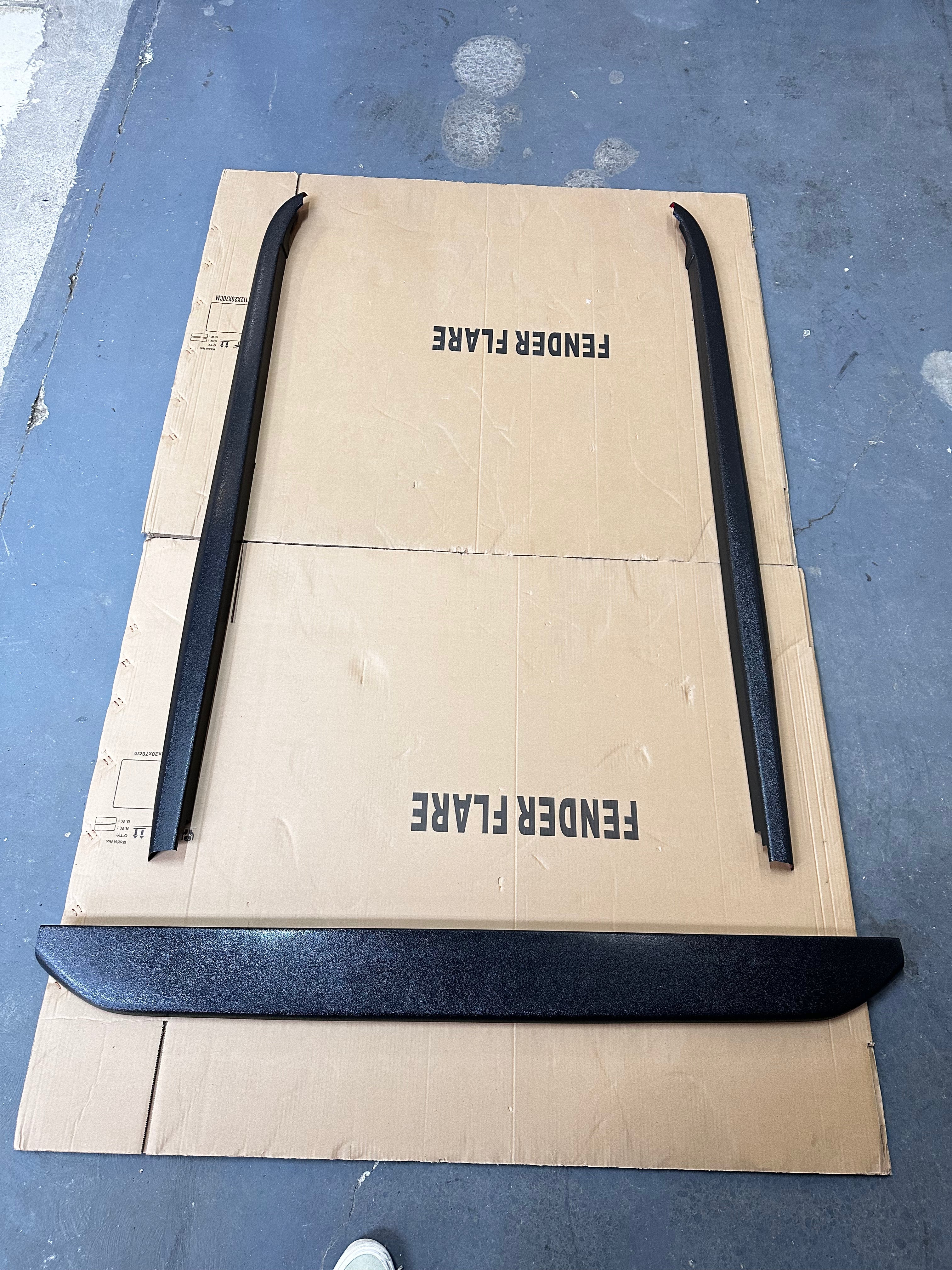 Bedside Rail Covers-3 Piece Set Nissan Navara NP300 2015-2020 Textured Black