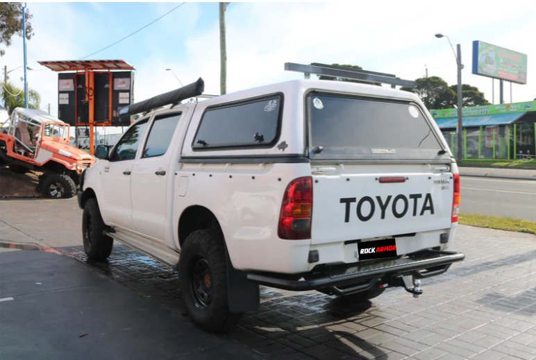 Rockarmor Premium Steel Rear Step / Tow Bar To Suit Toyota Hilux N70 2005 - Early 2015 (Tub Rear)