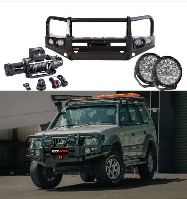 Rockarmor Premium Bullbar Frontal Combo To Suit Toyota Prado 90/95 1996-2002