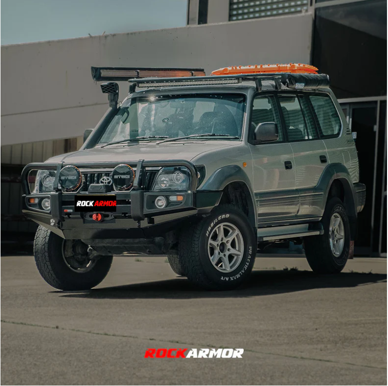 Rockarmor Premium Steel Bullbar To Suit Toyota Prado 1996-2002 Bar Replace