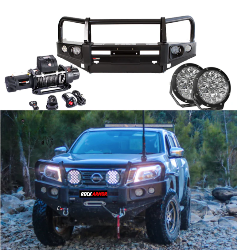 Rockarmor Elite Bullbar Frontal Combo To Suit Nissan Navara Np300