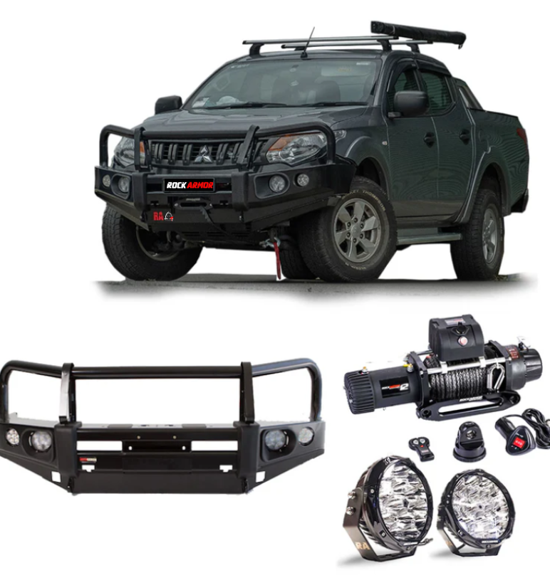 Rockarmor Elite Bullbar Frontal Combo To Suit Mitsubishi Triton Mq