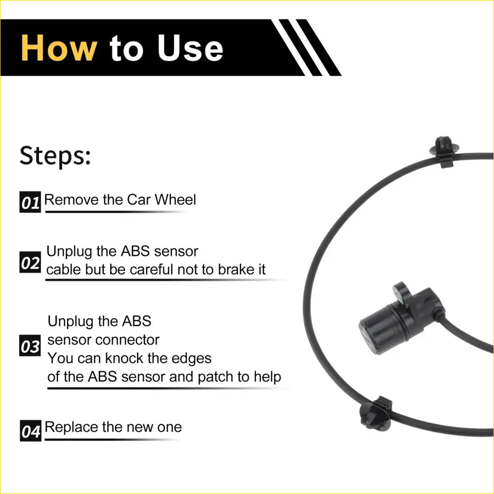 ABS Wheel Speed Sensor for Toyota Hilux (2005-2015) Rear Right - Electrical