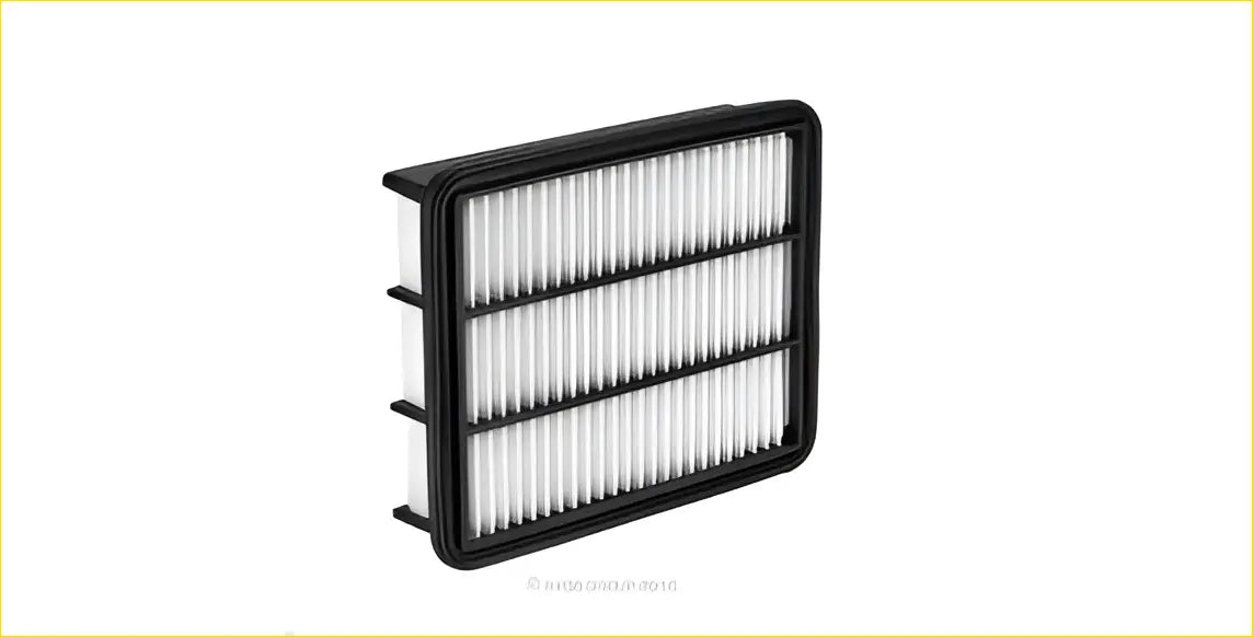Black-framed air filter with three white pleated layers for mazda cx5 cx8 cx9 2012 onwards