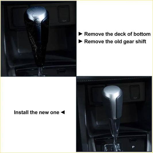 Auto Gear Stick Shift Knob for Toyota 4Runner Black Faux Leather - Interior Accessories