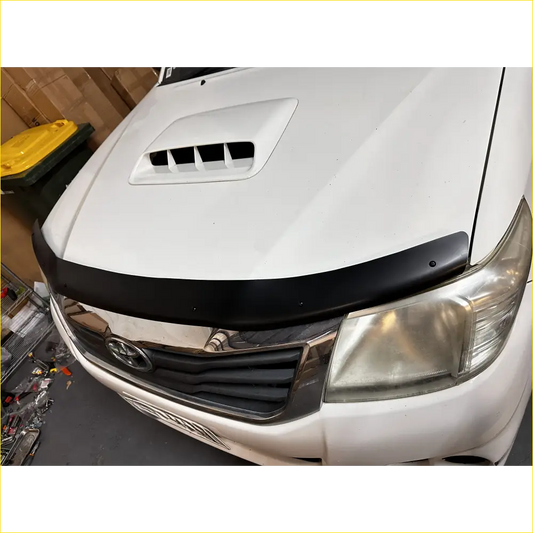 Bonnet Guard Matte Black and Monsoon Toyota Hilux 2012-2015 - Door Visor &