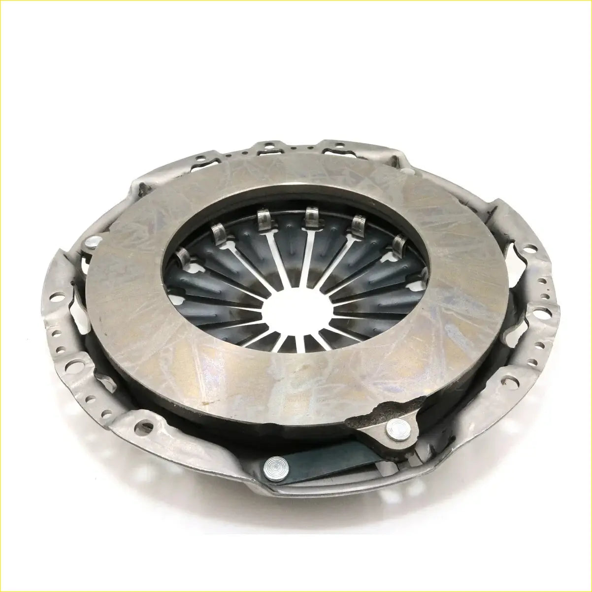 Silver metallic clutch cover assy 10.2 inch with circular design and spokes for toyota hilux kun15 champ 2004-2016