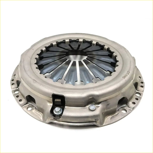 Silver metallic clutch cover assy 10.2 inch with black friction segments and bolt holes for toyota hilux kun15 champ