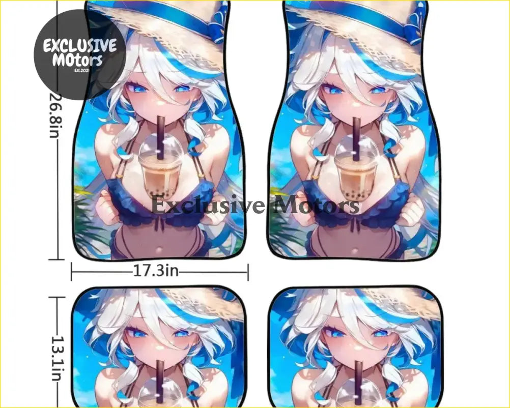 Custom Anime Waifu Floor Mats - Interior Accessories