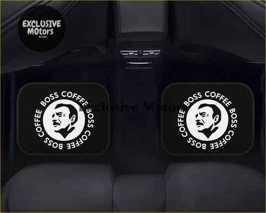 Custom Boss Coffee Black Floor Mats - Interior Accessories