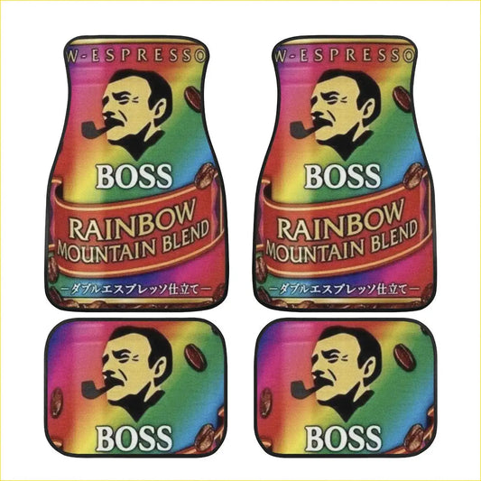 Custom Boss Coffee Rainbow Floor Mats - Interior Accessories