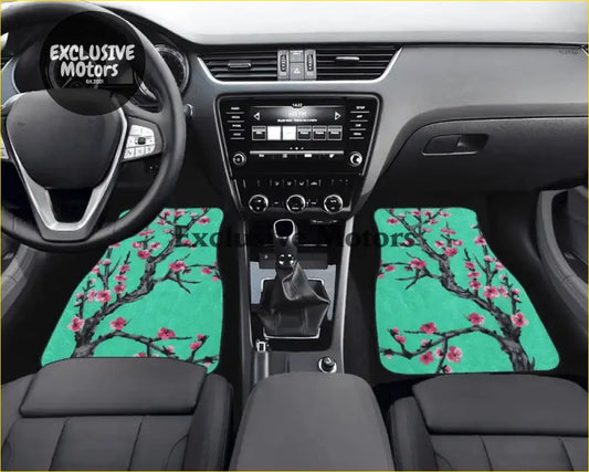 Custom Cherry Blossom Floor Mats - Interior Accessories