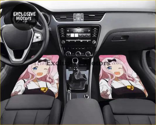 Custom Kawii Pink Anime Floor Mats - Interior Accessories