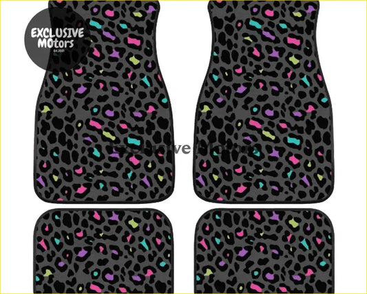 Custom Leopard Bean Floor Mats - Interior Accessories