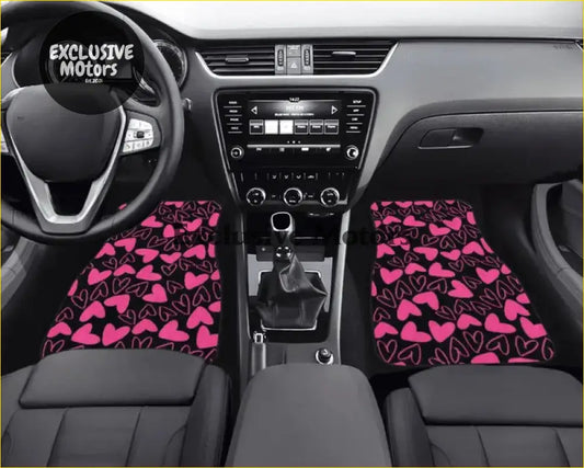 Custom Love Hearts Floor Mats - Interior Accessories
