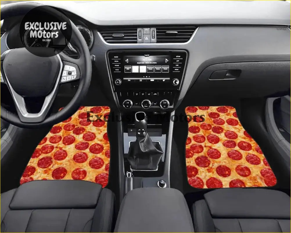 Custom Pepperoni Pizza Floor Mats - Interior Accessories