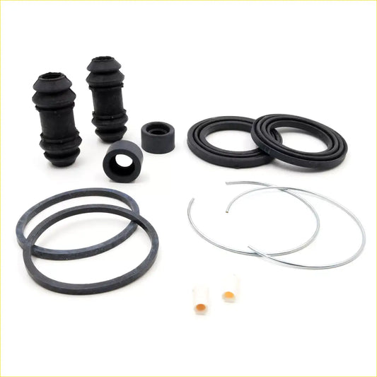 Disc brake seal kit with black rubber and metal brake line components for mazda b2000 b2200 b2600 bravo b3400 1985-1998