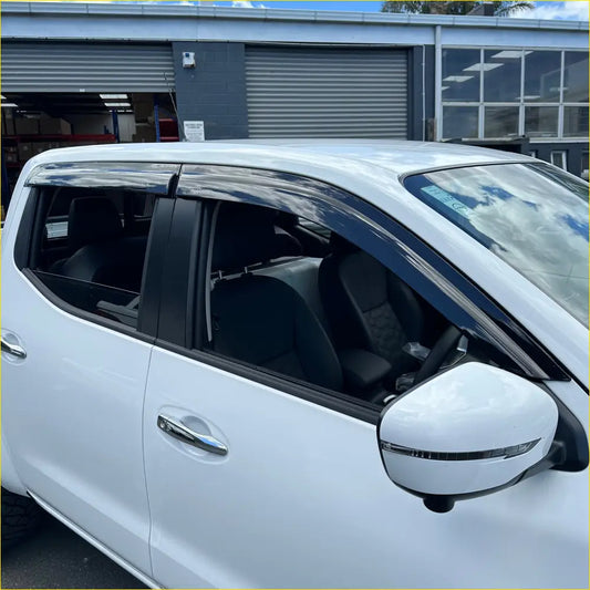 DOOR VISORS/ WINDOW MONSOONS Weather Shields Nissan Navara NP300 - Monsoons