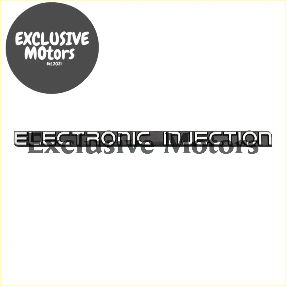 Black electronic injection chrome lettering decal for holden commodore vk vl badge 1984-1988