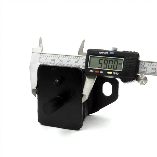 Black plastic engine mount for toyota hilux2l 3l 2wd 1988-1997 measured 59 mm wide with digital caliper