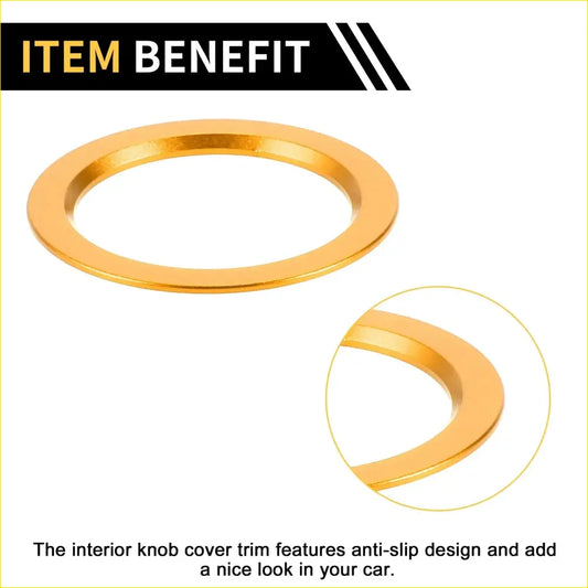 Engine Start Stop Button Knob Cover Ring for Toyota Tacoma
