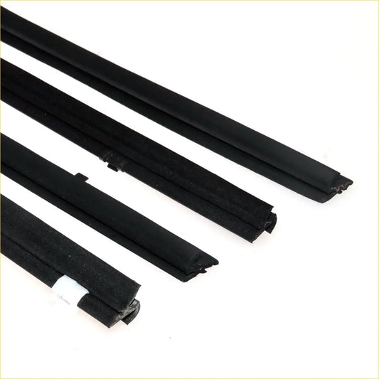 Black rubber weather stripping seals for front door belt moulding used on toyota hilux 1979-1983 models