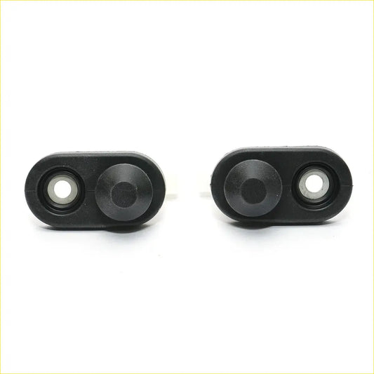 Black rubber front door courtesy light switch bushings for toyota hilux 2005-2015 with central indentation and holes