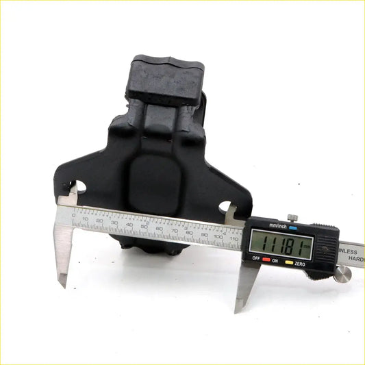 Black rubber front engine mount for toyota hilux 2.4l 2.8l 2015-2023 with textured grip and molded design