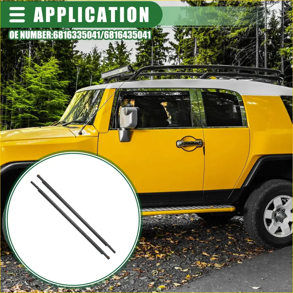 Front Left Right Door Window Belt Weatherstrip for Toyota FJ Cruiser - Engine