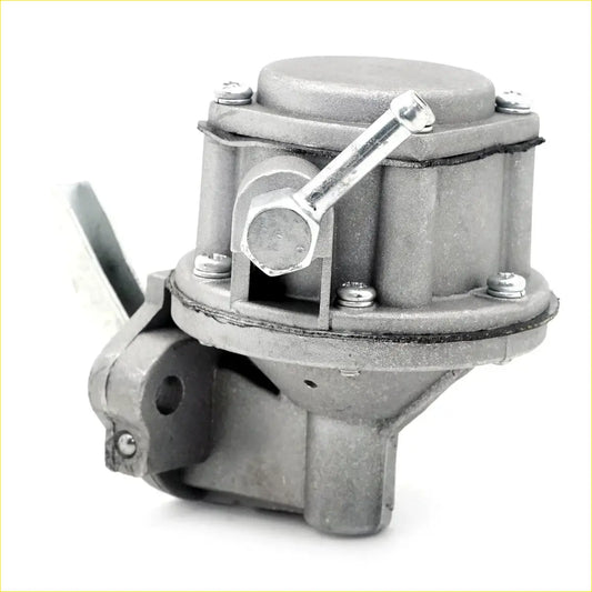 Gray metallic fuel pump assembly with hexagonal handle and bolted parts for toyota hilux 1.6l 1972-1978