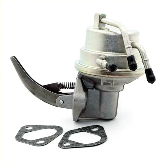Silver metallic fuel pump assembly with black rubber caps and curved lever handle for Toyota Hilux 2.4L 1988-1997