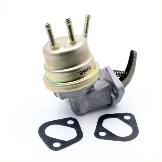 Metallic fuel pump with three brass fittings and black lever made in korea for toyota hilux 1983-1988