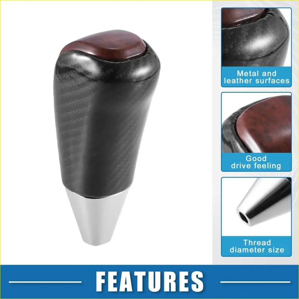 Gear Shift Knob for Toyota Land Cruiser 2016-2021 Black Brown - Interior Accessories