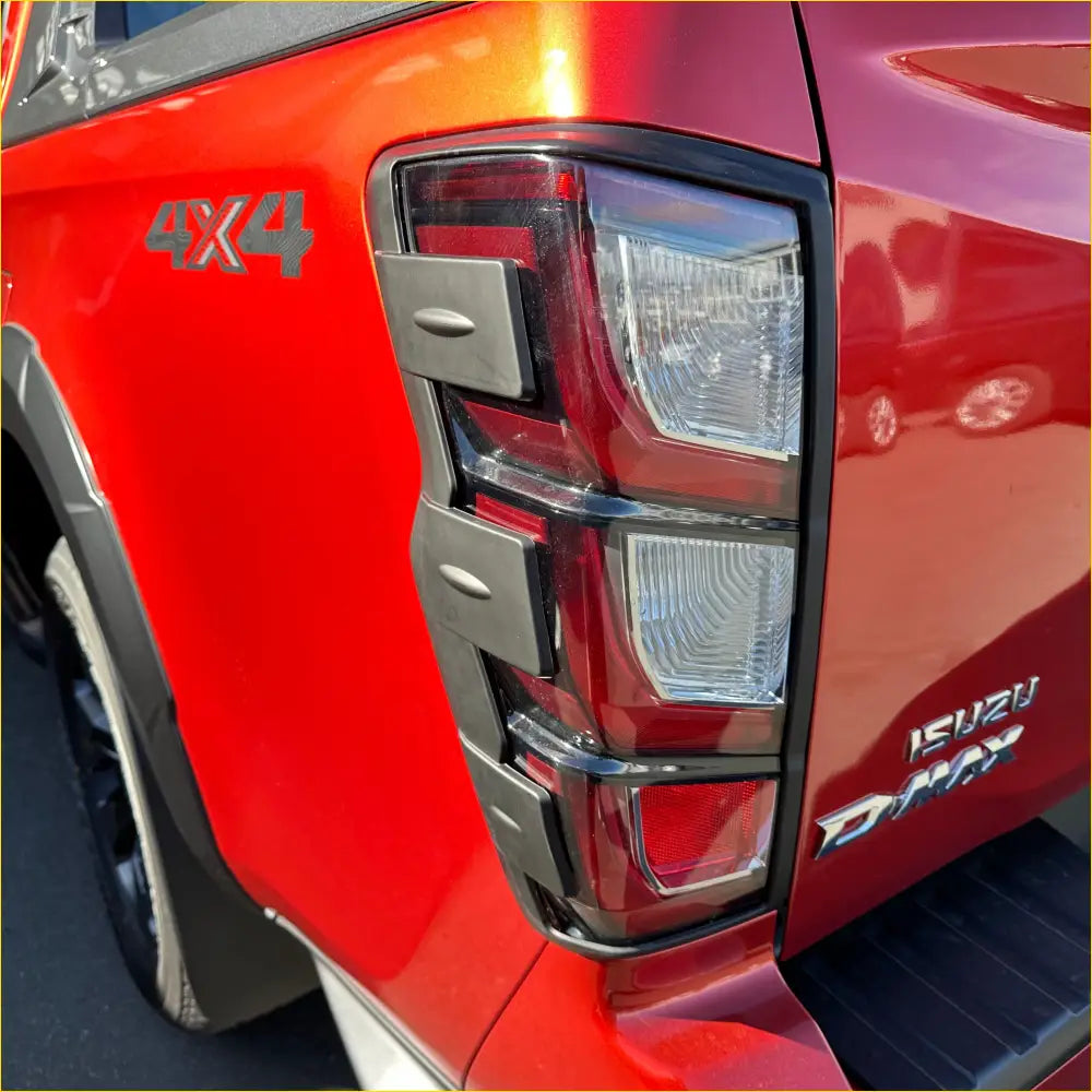 Headlight Covers and Taillight Isuzu D-Max 2024+ Matte Black - Plastic Trim