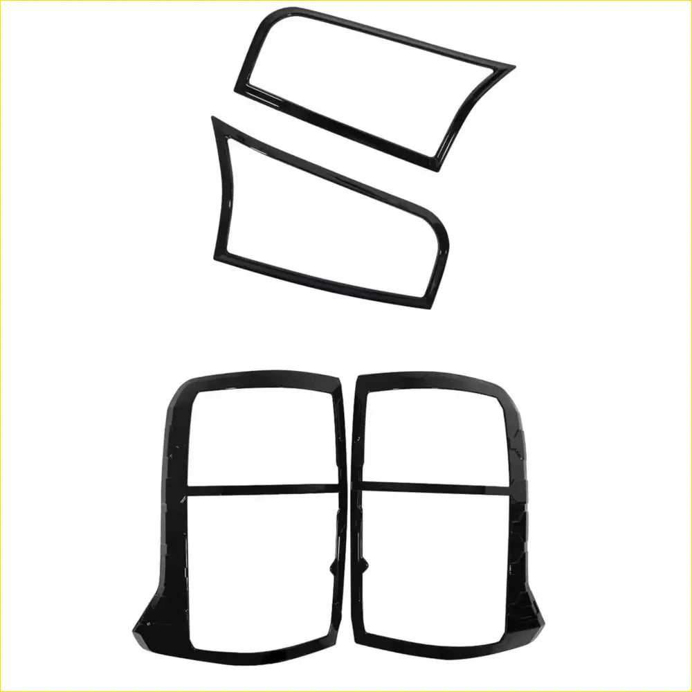 Headlight Covers and Taillight Mitsubishi Triton 2024+ Matte - Plastic Trim
