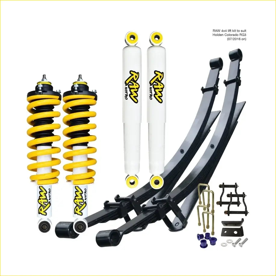 Holden Colorado RG III (07/2016 on) - Raw Nitro Lift Kit