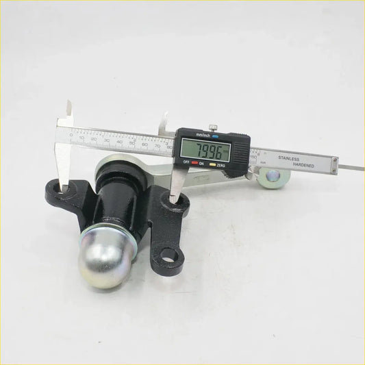 Black metal idler arm for toyota hilux mighty 2wd 1988-1997 with chrome ball hitch and stainless steel caliper measurement