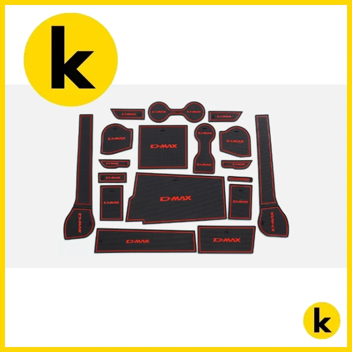 Isuzu D-Max 21-23 Anti Slip Gate Slot Mats Kren Bits