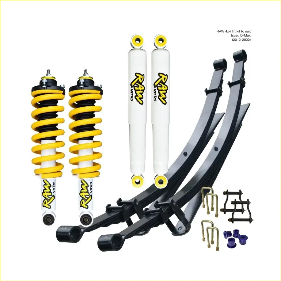 Isuzu Dmax (2012 - 2020) - Raw Nitro Lift Kit - Preassembled Struts