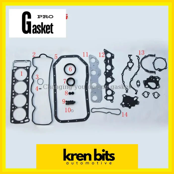 MITSUBISHI MONIERO SIGMA S/SP/SPX 4G54 4G54B G54B Overhaul Package Gasket Kren Bits